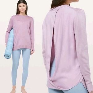 Lululemon Still At Ease Cashlu Pullover Antoinette Lavender Size 8